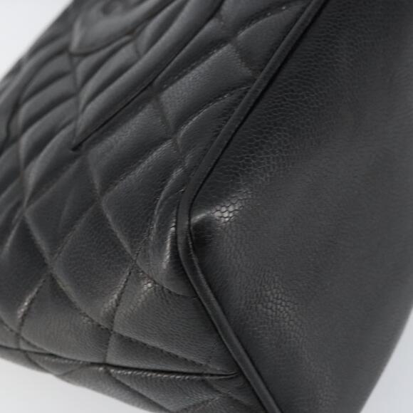 CHANEL Matelasse Reprint Tote Bag Caviar Skin Black CC Auth 160246A - Picture 14 of 16
